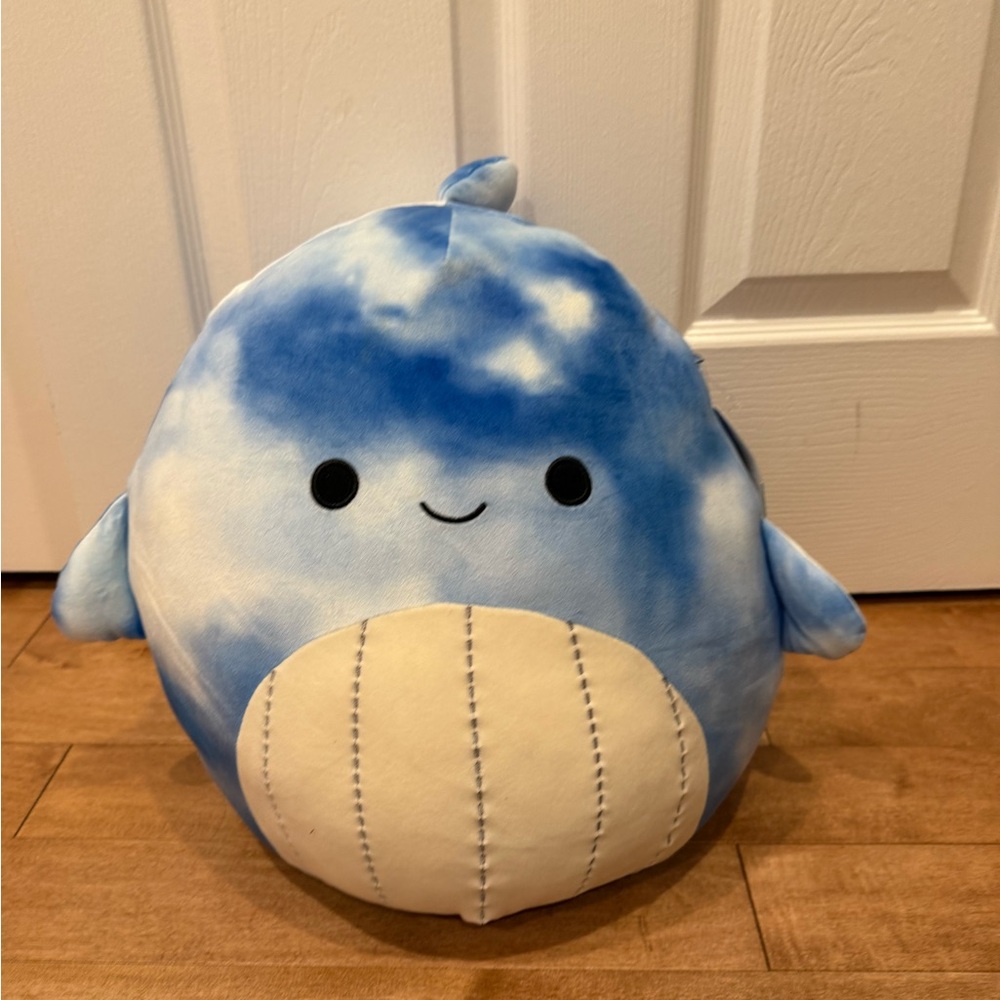 Squishmallow 14” Samir The TyeDye Blue Whale Beand New With Tags